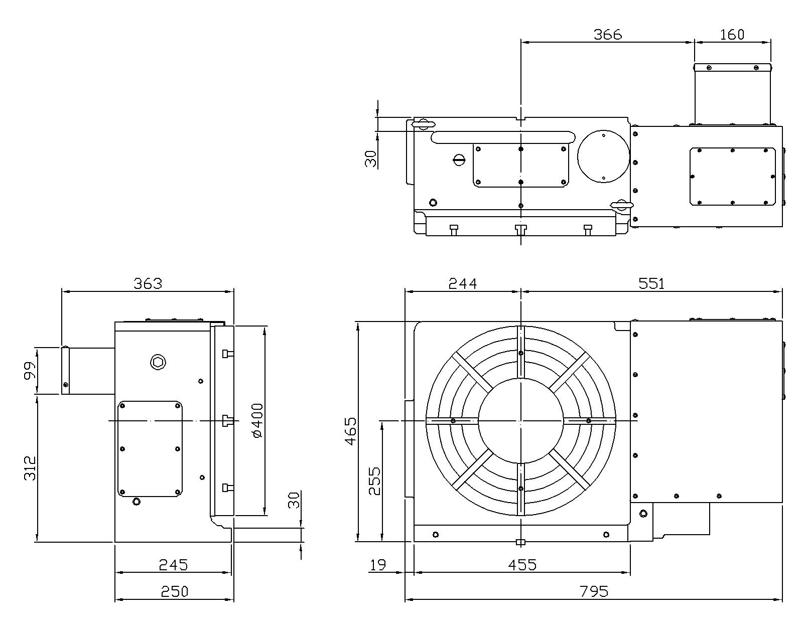 电脑数控分度盘
